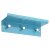 HETTICH Garderobe/Hakenleiste 3 Haken mit Ablage, 300 x100 mm, Metall blau