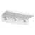 HETTICH Garderobe/Schlüsselbrett/Hakenleiste, 3 Haken mit Ablage, 300 x100 mm, Metall weiß