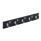 HETTICH Holzgarderobe, 5 Haken, 500 x 80 x 75 mm, Holz...