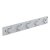 HETTICH Holzgarderobe 5 Haken, 500 x 80 x 75 mm, Holz lackiert, weiß, verchromt