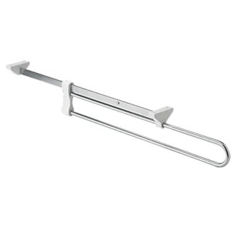 HETTICH Ausziehbarer Kleiderbügelhalter 400mm weiß