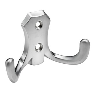 HETTICH Mantelhaken, 77 x 47 x 30 mm, Zinkdruckguss Aluminium Optik