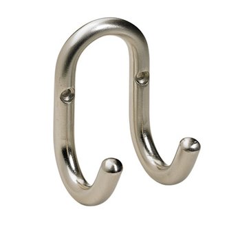 Mantelhaken Edelstahl-Optik 51 x 91 x 56mm