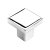 HETTICH Knopf, 30 x 30 x 24,5mm, Zinkdruckguss verchromt