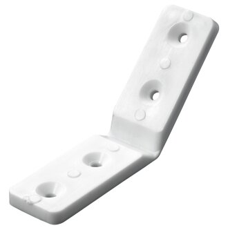 HETTICH Eckverbinder 90-270° 90 x 20 x 4mm Kunststoff weiß 10 Stück