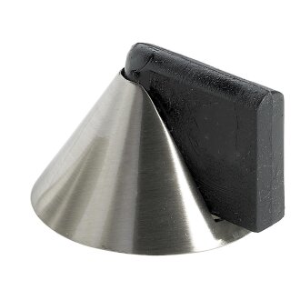 Hettich Türstopper zum Anschrauben, Ø 35 x 25 mm, Stahl, Edelstahl-Optik