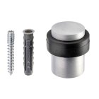 Türstopper zum Anschrauben, Ø 30/34,5 x 41 mm, Stahl, Edelstahl-Optik