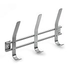 Hettich 3er Edelstahlgarderobe, 255 x155 x 50mm