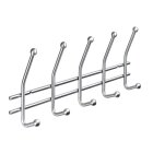 HETTICH Garderobenleiste 5 Haken, 452 x 160 x 60mm, Edelstahl matt