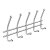 HETTICH Garderobenleiste 5 Haken, 452 x 160 x 60mm, Edelstahl matt