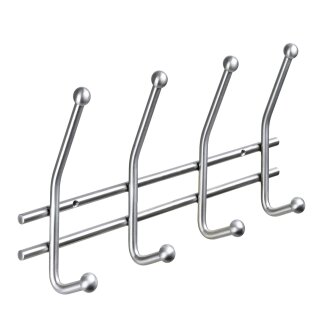 HETTICH Hakenleiste, 4 Haken, 355 x 160 x 60mm, Edelstahl matt