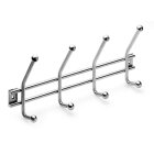 HETTICH Hakenleiste, 4 Haken, 370 x 35 x 35 mm, Edelstahl...