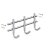 HETTICH Garderobenleiste 3 Haken, 220 x 85 x 55 mm, Edelstahl matt