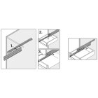 HETTICH Rollschubführung Überauszug 450mm Vollauszug