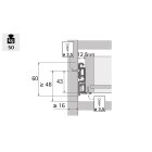 HETTICH Rollschubführung Überauszug 450mm Vollauszug
