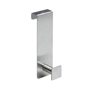 HETTICH Türhängehaken, 40 x 133 x 54 mm, Edelstahl matt