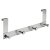 HETTICH Türhängegarderobe, 4 Haken, 400 x 135 x 60 mm, Edelstahl matt