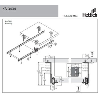 Tastatur-Kugelteilauszug 400mm verzinkt, 13,40 €