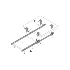 HETTICH Tastatur-Kugelauszug, 400 mm, 20 kg, Stahl, passiviert, KA3434
