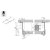 HETTICH Tastatur-Kugelauszug, 400 mm, 20 kg, Stahl, passiviert, KA3434