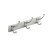 HETTICH Hakenleiste, 3 Haken, 315 x110x80 mm, Aluminium, Zinkdruckguss, verchromt