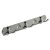 Hettich 3er Hakenleiste, 280 x 38 x 33 mm, Edelstahl/Chromoptik