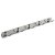 HETTICH Gaderoben/Hakenleiste, 5 Haken, 485x38x33 mm, Edelstahl/Zinkdruckguss
