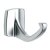 HETTICH Mantelhaken, 33 x 40 x 55 mm, Zinkdruckguss Aluminium Optik