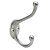 HETTICH Hut- und Mantelhaken, 25 x 90 x 58 mm, Aluminium Optik