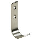 HETTICH Mantelhaken, 20 x 73 x 42 mm, Stahl, Edelstahl-Optik