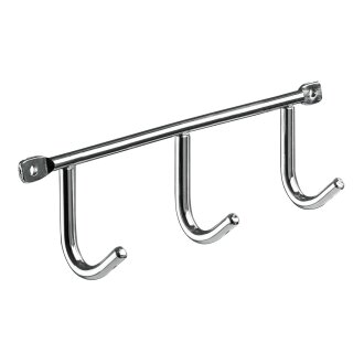 HETTICH Hakenleiste 3 Haken, 200 x 52 x 35 mm, Stahl verchromt
