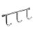 HETTICH Hakenleiste 3 Haken, 200 x 52 x 35 mm, Stahl verchromt