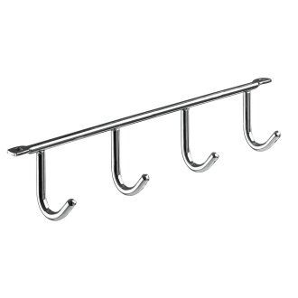 HETTICH Hakenleiste mit 4 Haken, 275 x 52 x 35 mm, Stahl verchromt