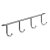 HETTICH Hakenleiste mit 4 Haken, 275 x 52 x 35 mm, Stahl verchromt