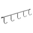 HETTICH Hakenleiste, 5 Haken, 350 x 52 x 35 mm, Stahl...