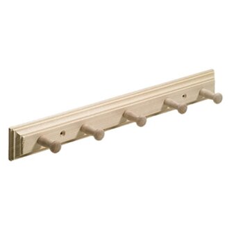 HETTICH 5er Hakenleiste, Fichte roh, 400 x 50 x 60mm