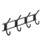 Garderobenleiste 4er Kunststoff anthrazit