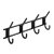 HETTICH Garderobenleiste, 4 Haken, Kunststoff schwarz, 370 x 150 x 70 mm