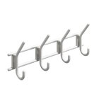 Hettich Garderobenleiste 4 Haken, Kunststoff, weiß,...