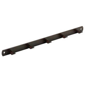 HETTICH Haushaltsleiste 5 Haken, 340 x 20 x 30mm, Metall, braun