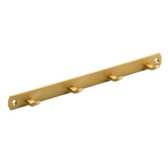HETTICH Haushaltsleiste, 4 Haken, 270 x 20 x 30 mm, Metall rosè goldfarben