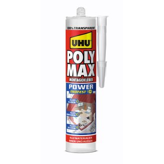 UHU Polymax Power Tranparent Kartusche 300g