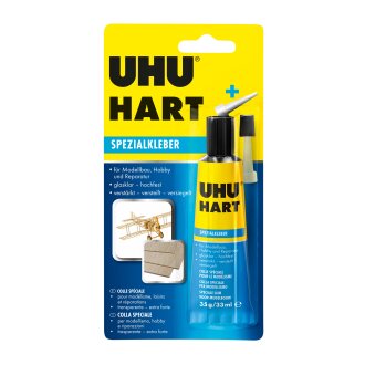 UHU HART+ Spezialkleber Glasklar Tube 35 g