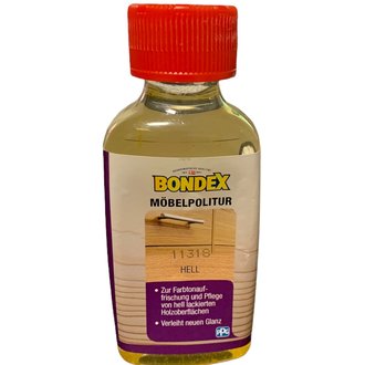 Bondex Möbelpolitur Transparent Hell 150 ml