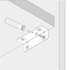 HETTICH Längswinkel, 67 x 20 x 20mm, verzinkt, 30 Stück