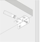 HETTICH Längswinkel, 20 x 20 x 50mm, Stahl, verzinkt, 30 Stück