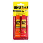 UHU Plus Sofortfest 2-K-Epoxidkleber Transparent 18 g + 17 g