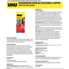 UHU Sekundenkleber Blitzschnell Supergel 3g