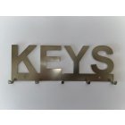 Schlüsselbrett "Keys" Edelstahl  20 cm Made in BaWü / Germany