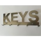 Schlüsselbrett "Keys" Edelstahl  20 cm Made in BaWü / Germany